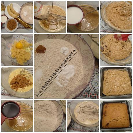 GÂTEAU À LA BANANE, AU SIROP D'ÉRABLE ET AU CHOCOLAT / BANANA, MAPLE SYRUP, AND CHOCOLATE CAKE / BIZCOCHO DE PLÁTANO, JARABE DE ARCE Y CHOCOLATE / كيكة الموز وشراب القيقب والشوكولاتة