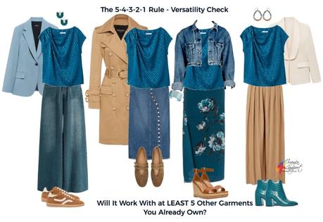 The 5-4-3-2-1 Rule: Your New Secret to Buying Clothes You’ll Love for Years 5-4-3-2-1 Rule - Versatility check - does it work with at least 5 other garments you already own