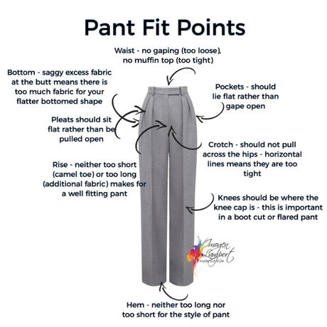 pant fit points -well fitting pants v poorly fitting pants - where your trousers should fit your body