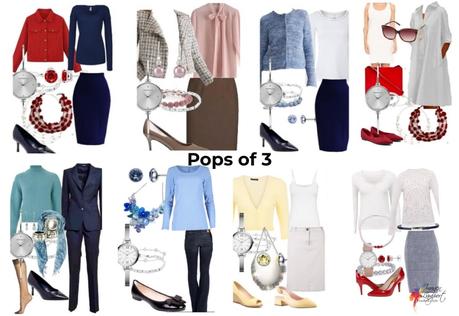 The easy way to add color to your outfits - in Pops of 3