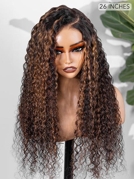 human hair highlight wig