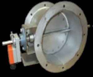 Industrial Circular Butterfly Flat Dish Damper (ICBFD) – EB Air Series Butterfly flat dish damper