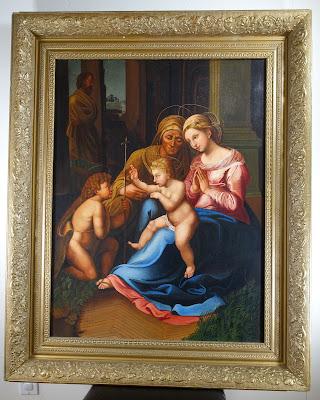 HOLY FAMILY PAINTING by MERCY ANN LOCKRIDGE: A 6000 Mile Journey from New York to California and Back