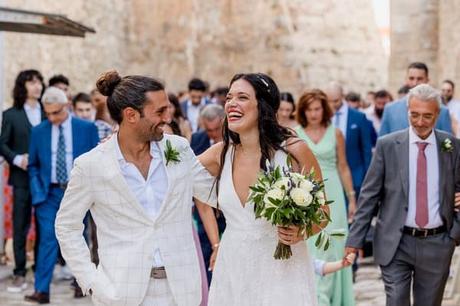 Autumn Wedding Methoni Castle Ivory Roses