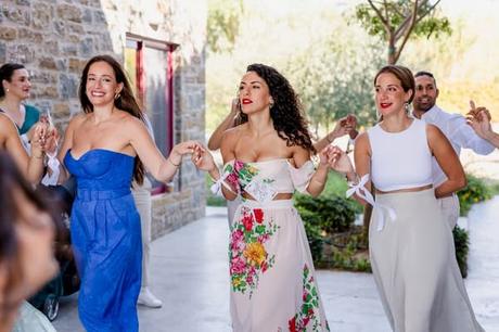 Autumn Wedding Methoni Castle Ivory Roses