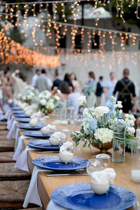 Summer Wedding Blue Details Tinos