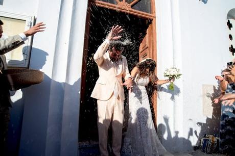 Summer Wedding Blue Details Tinos
