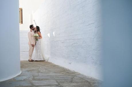 Summer Wedding Blue Details Tinos