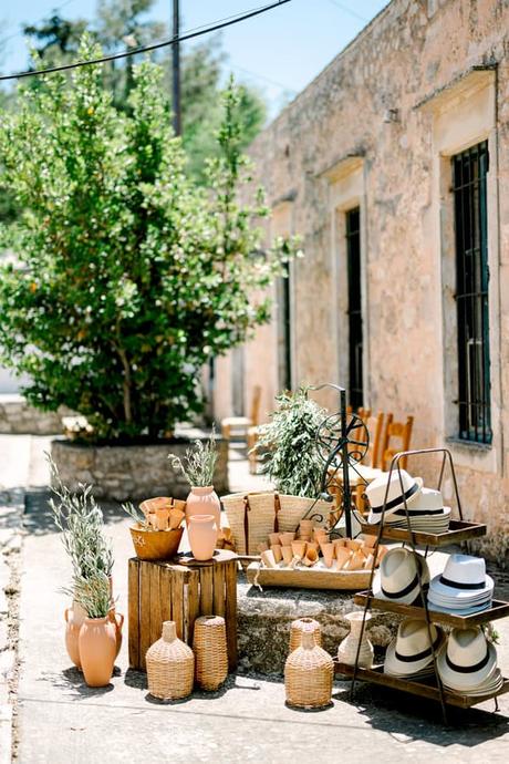 Summer Wedding Chania Chamomile Rustic Details