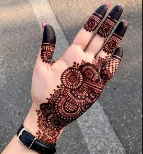 60+Easy front hand simple mehndi design: Latest mehndi Design 2025 Front hand Design of Rose Mehndi