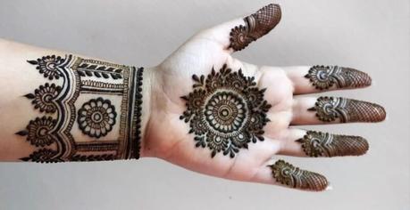 60+Easy front hand simple mehndi design: Latest mehndi Design 2025 Front Hand Mandala Mehndi Design