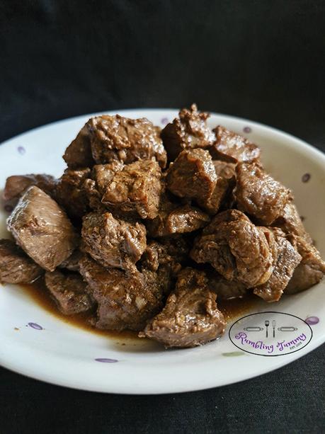 Black pepper Beef cube