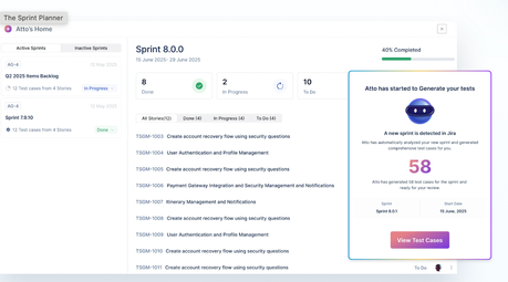 BrowserStack vs Testpad: Detailed Comparison Sprint Planner agent of Test Management by Testsigma