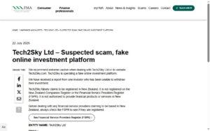 Tech2Sky Review Tech2Sky-LtdFinancial-Markets-Authority