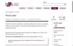 PluxCrypto Review PluxCrypto-FCA