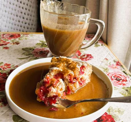 Amish Cranberry Cake with a Butter Sauce