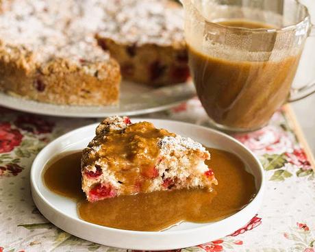 Amish Cranberry Cake with a Butter Sauce