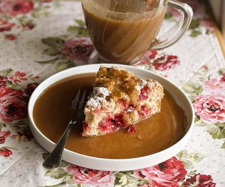 Amish Cranberry Cake with a Butter Sauce