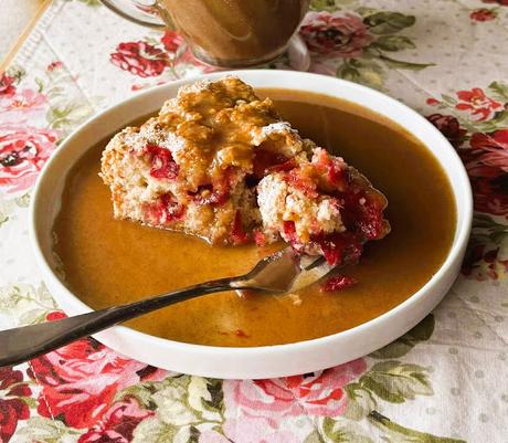 Amish Cranberry Cake with a Butter Sauce