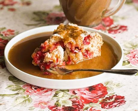 Amish Cranberry Cake with a Butter Sauce