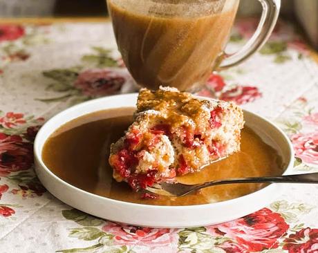 Amish Cranberry Cake with a Butter Sauce