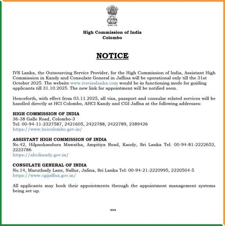 India ends IVS contract, to handle visas directly