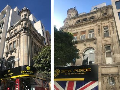 Edwardian era architectural trompe l'oeil at 386 Oxford Street – linen, jewellery or furs?