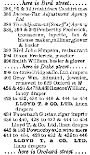 Edwardian era architectural trompe l'oeil at 386 Oxford Street – linen, jewellery or furs?
