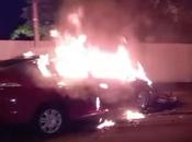 Vehicle Gutted Midnight Fire Thummulla Junction