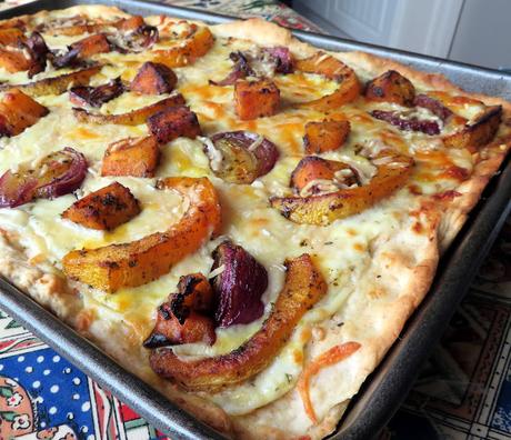 Roasted Autumn Vegetable Pizza