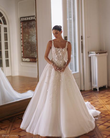 wona concept top wedding dresses a line floral appliques