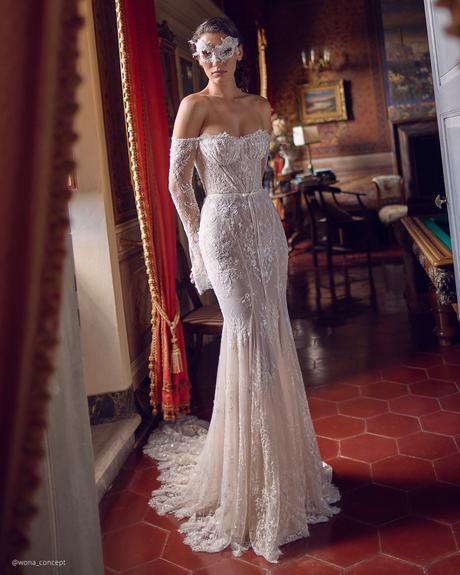 wona concept top wedding dresses lace floral with long sleeves triumph