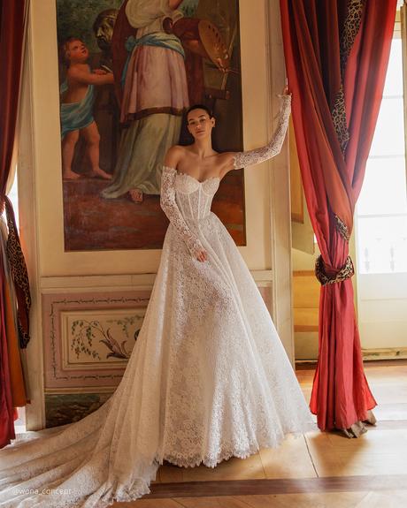 wona concept top wedding dresses a line sweetheart neckline floral lace