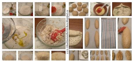 PETITS PAINS MULTIGRAINS / MULTIGRAIN BREAD ROLLS / PANECILLOS MULTIGRANOS  / خبيزات متعددة الحبوب