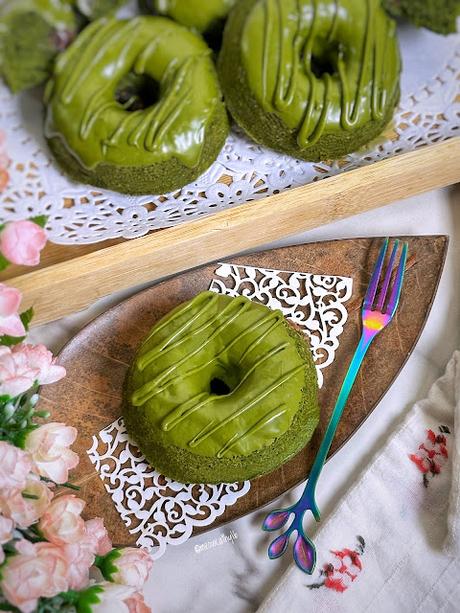 Matcha Red Bean Tea Cakes