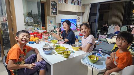 Happiness is... treasuring the time when the kids are still little