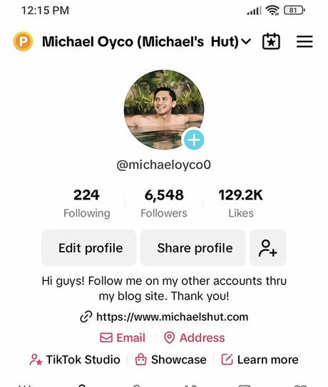 TikTok account