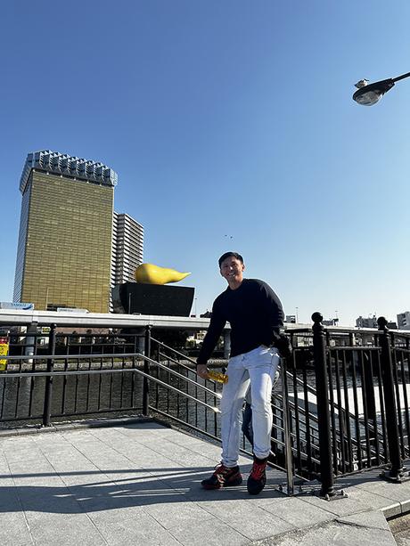 golden flame and building [Asahi]
