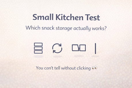 Image: Small Kitchen Test: Which Snack Storage Actually Works?