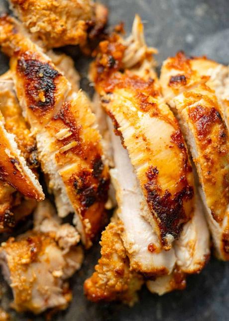 chipotle chicken sliced