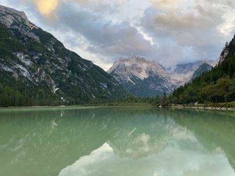 A day in Toblach exploring the surroundings Monte Cristallo in the evening light