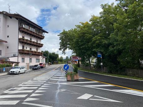 A day in Toblach exploring the surroundings Junction point properly signposted