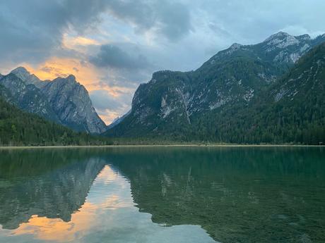 A day in Toblach exploring the surroundings And back, just in time to catch the sunset over the Toblacher See