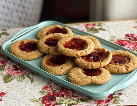 Peanut Butter & Jam Cookies