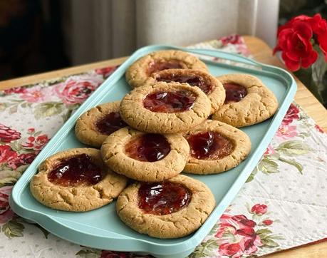 Peanut Butter & Jam Cookies