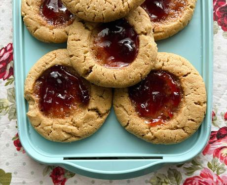 Peanut Butter & Jam Cookies
