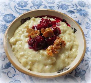 How to Make Danish Rice Pudding with Cherry Sauce