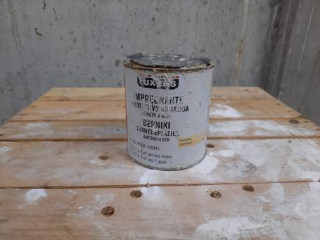 The metal tin we chose to become our embroidered box