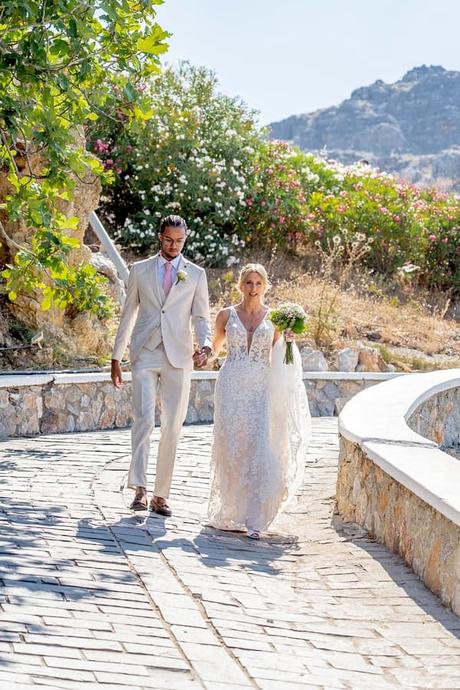 Summer Rhodes Wedding Romantic Touches