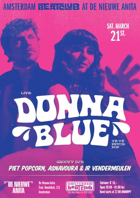 Donna Blue @ De Nieuwe Anita poster